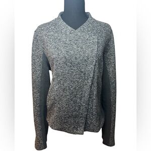 Hem & Thread Two Tone Moto Jacket (Like-New; Gray; Large)